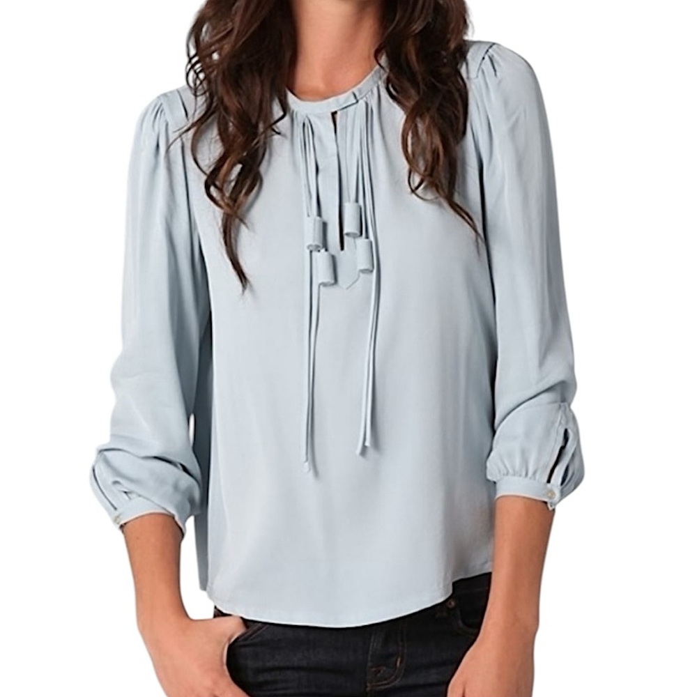 Diane Von Furstenberg DVF Florane Silk Blouse size 4